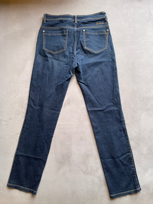 Flattering Vassalli Dark Denim Jeans - Slim/Straight Leg - Size 10