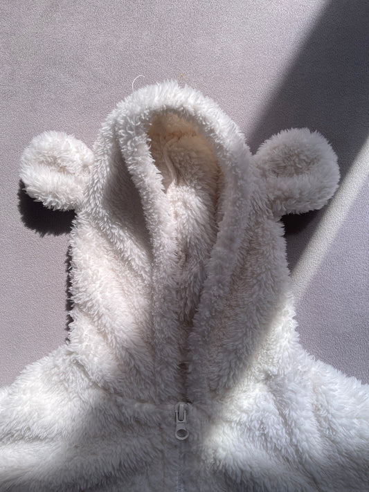 Cozy Teddy Bear Baby Jacket (6–9 Months)