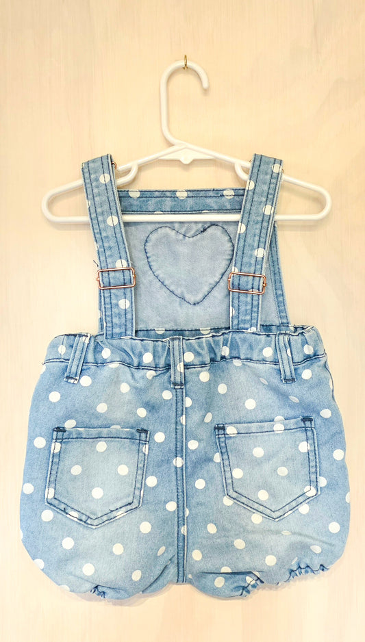 Baby Berry Denim Romper