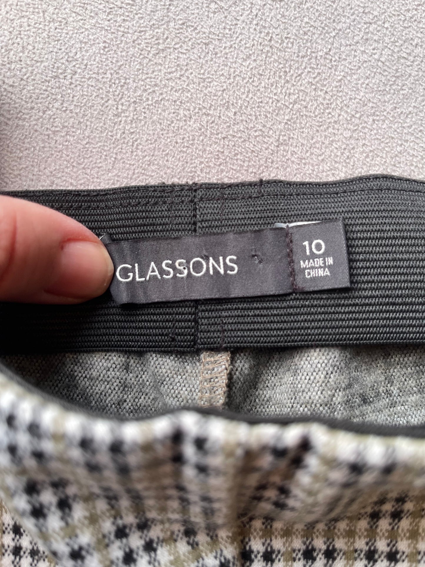 Glassons Checked Tailored Pants – Size 10