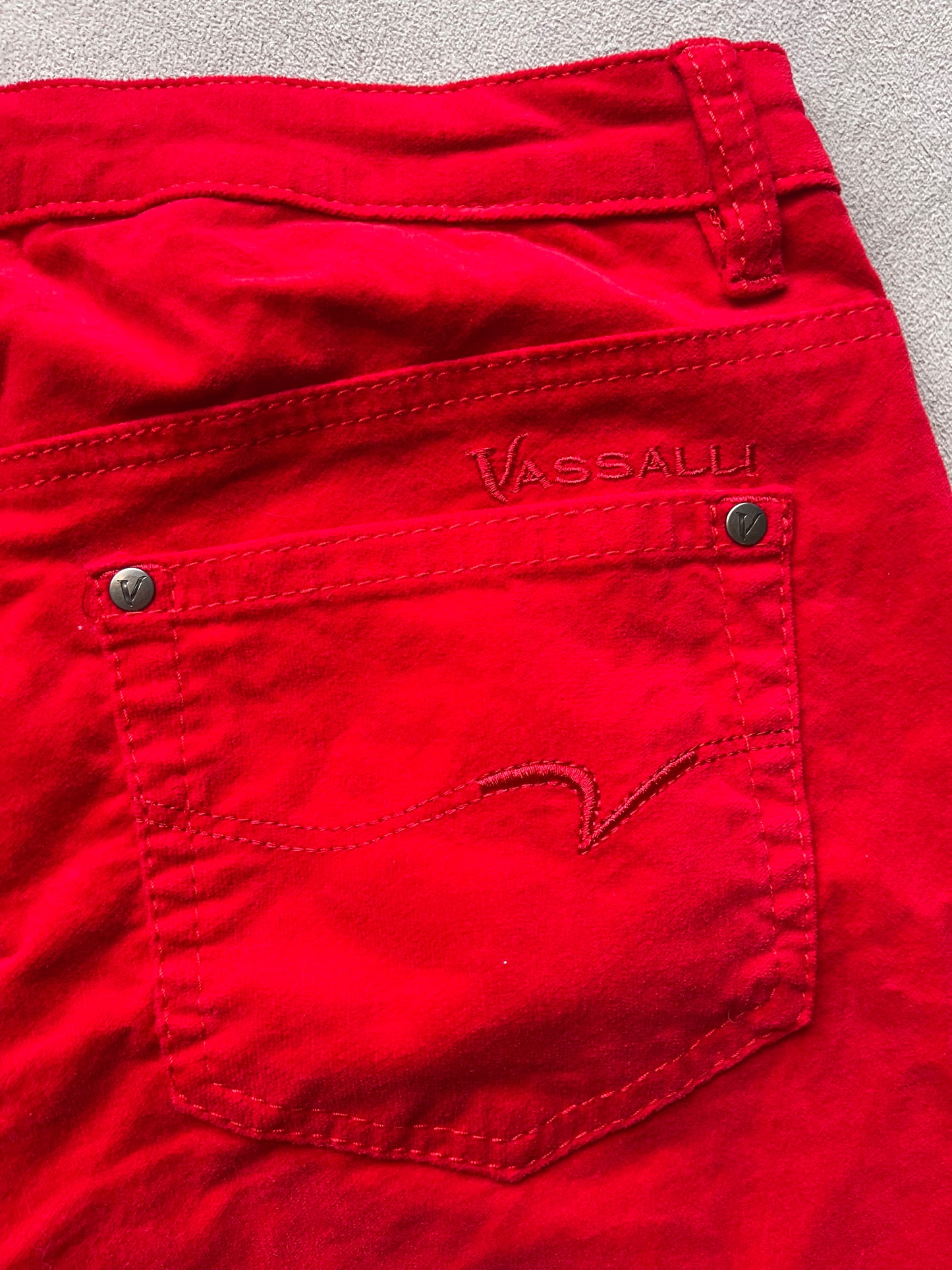 VASSALLI | The Statement Skinny Leg Pant - Scarlet Red - Size 14