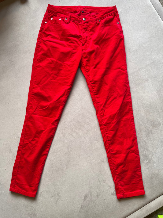 VASSALLI | The Statement Skinny Leg Pant - Scarlet Red - Size 14