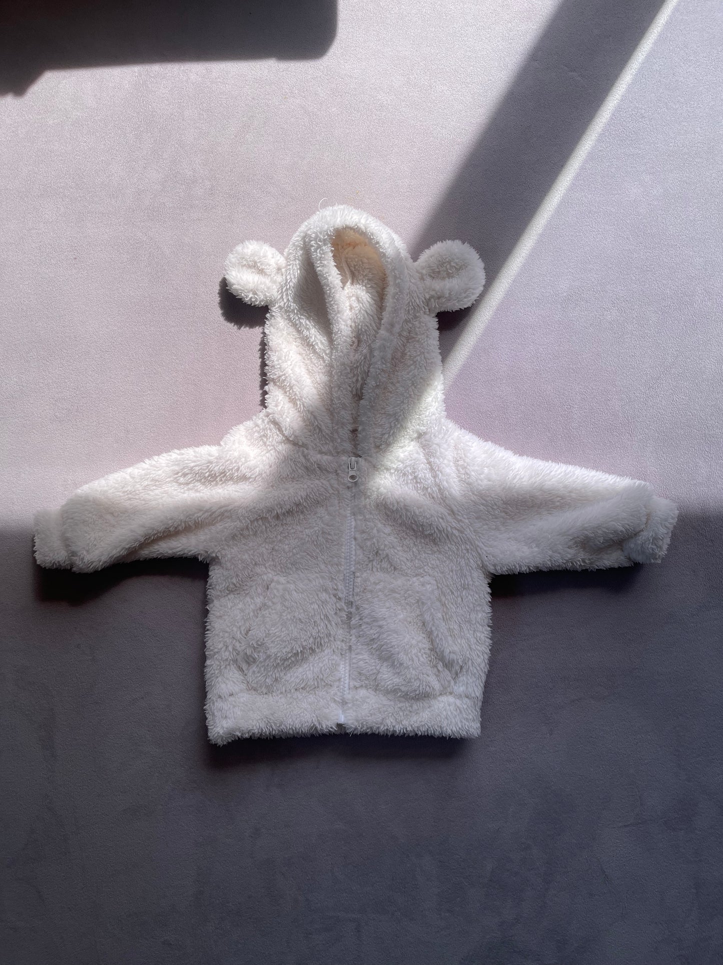 Cozy Teddy Bear Baby Jacket (6–9 Months)
