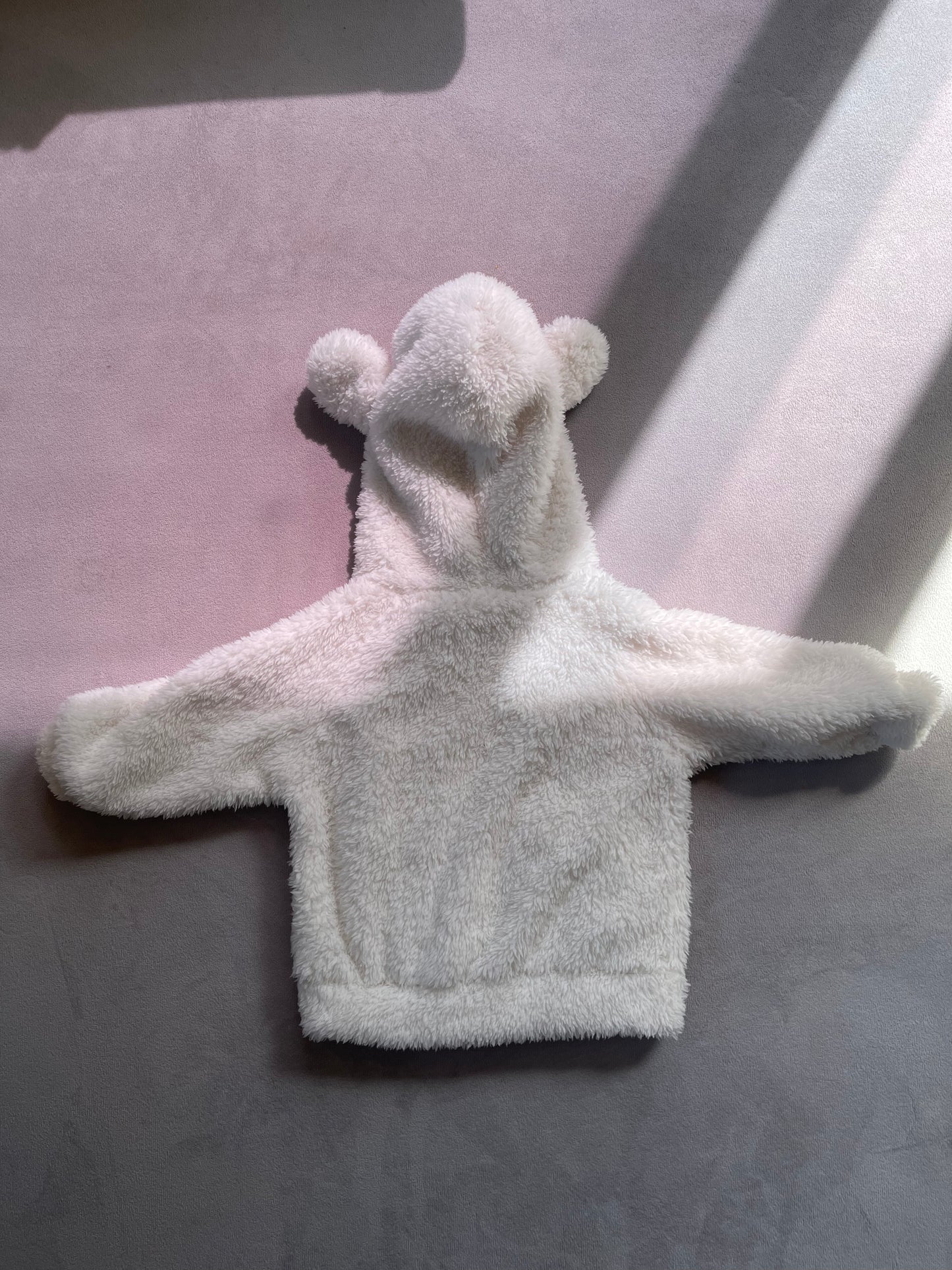 Cozy Teddy Bear Baby Jacket (6–9 Months)