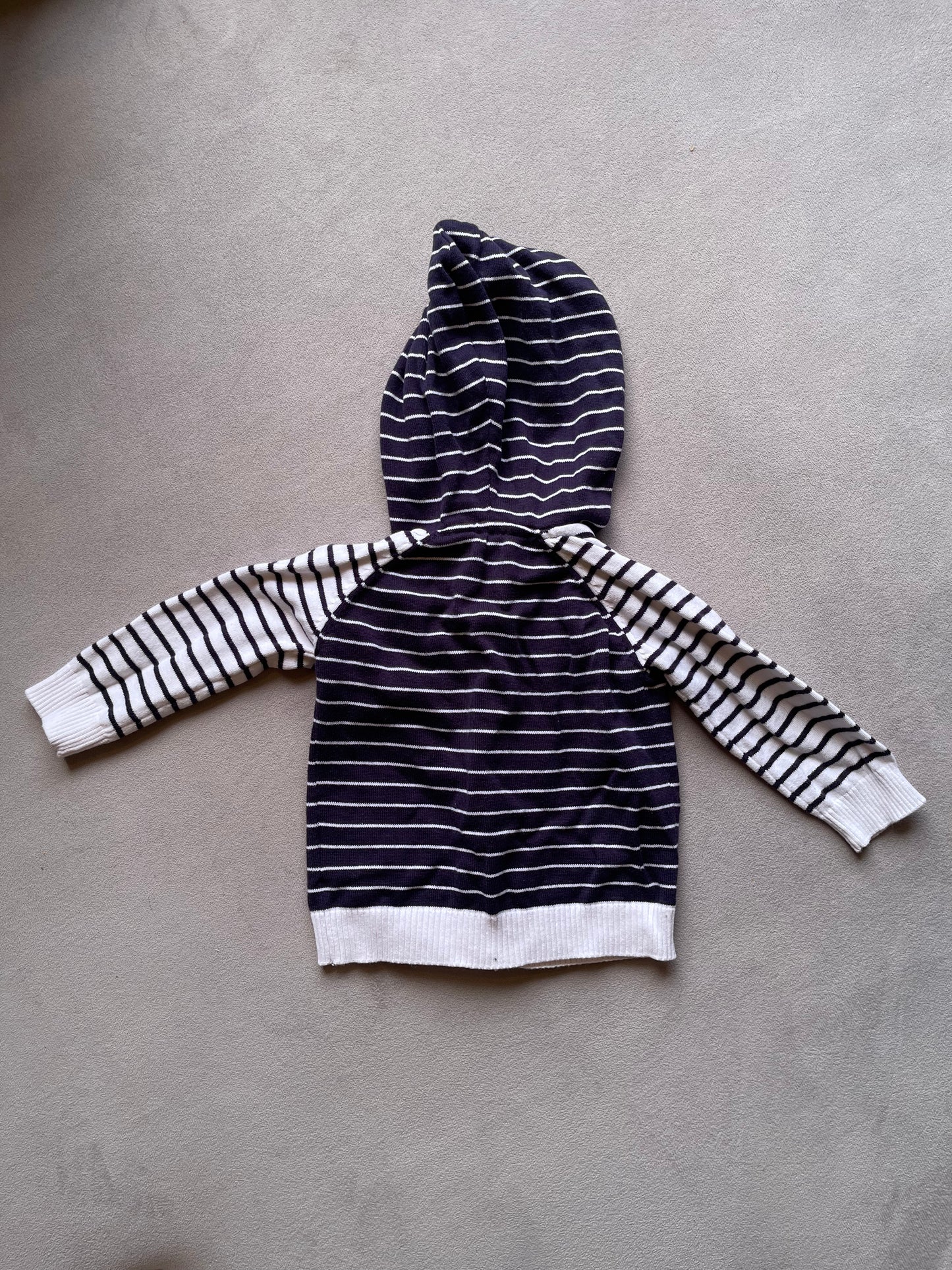 Pumpkin Patch blue & white jersey 12-18 months