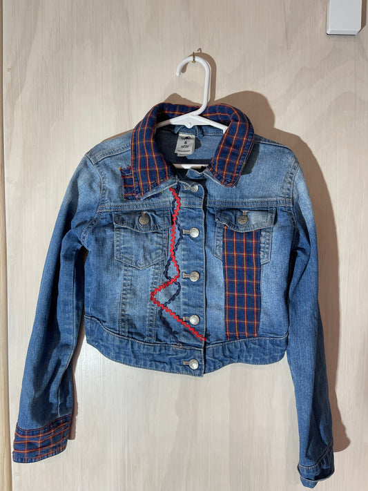 One-of-a-Kind Upcycled Denim Jacket - Size 6 - Re-Loved by Lise