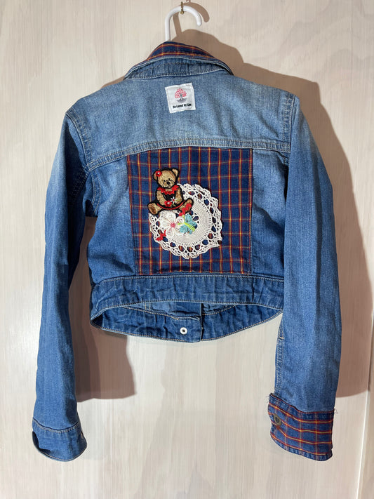 One-of-a-Kind Upcycled Denim Jacket - Size 6 - Re-Loved by Lise